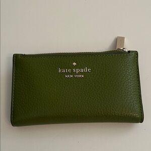 Kate Spade Olive Leather Pouch